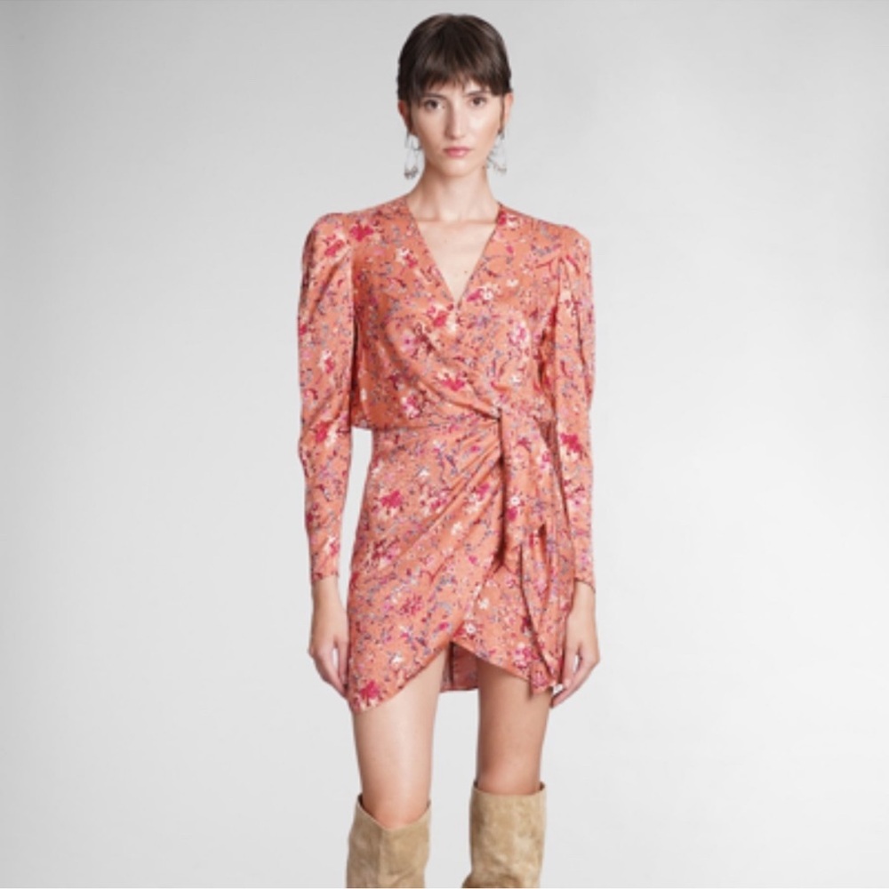 ISABEL MARANT ÉTOILE
Baikal Floral Jacquard Mini Wrap Dress